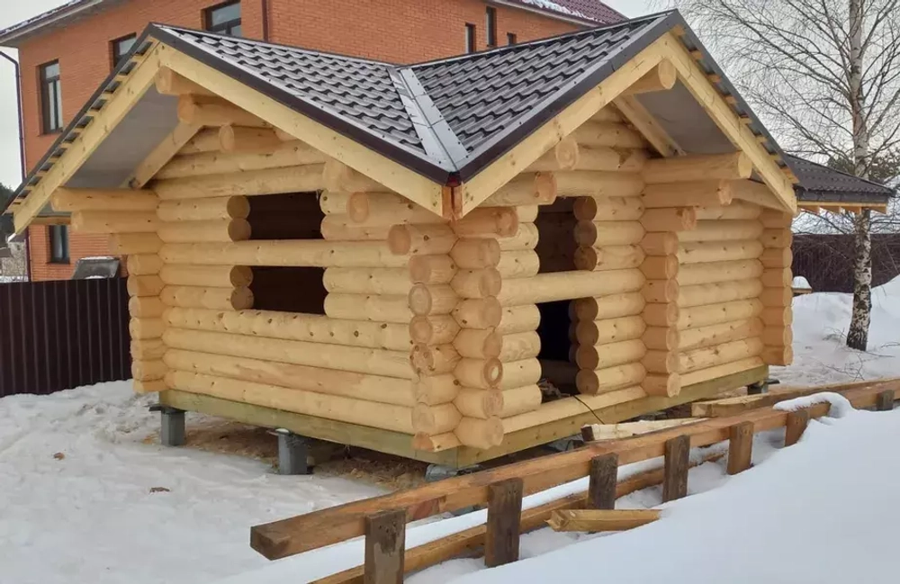 #1325 баня бревно 280мм