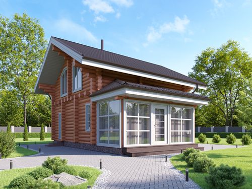 Баня-дом, 3 комнаты на мансарде