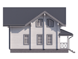 Дома 8х10 из бревна оцилиндрованного цена