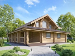 Современный дом: 6 спален и веранда