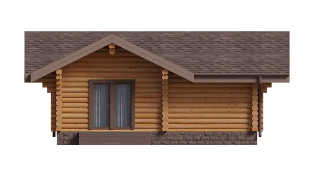 Большая русская баня из северного бревна сруба