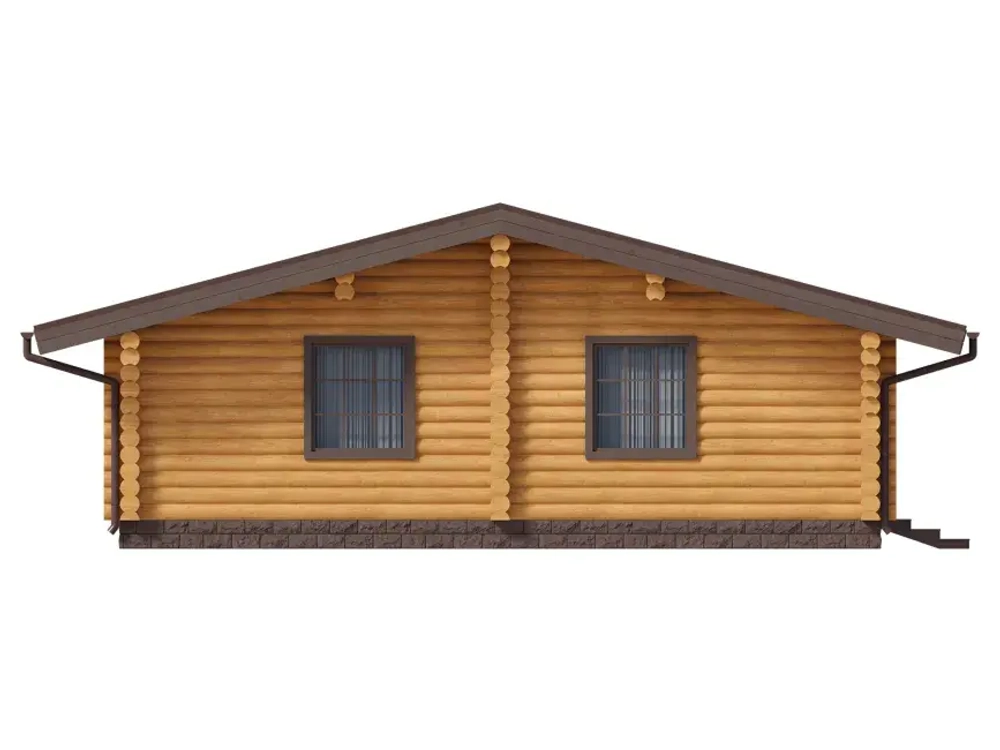 Дом-баня из оцилиндрованного бревна цена