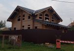 август 2021 #1090 добавление двух пристроев из бревна. монтаж металлочерепицы.