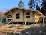 Бани-дома из оцилиндрованного бревна 1529 в апреле 2025