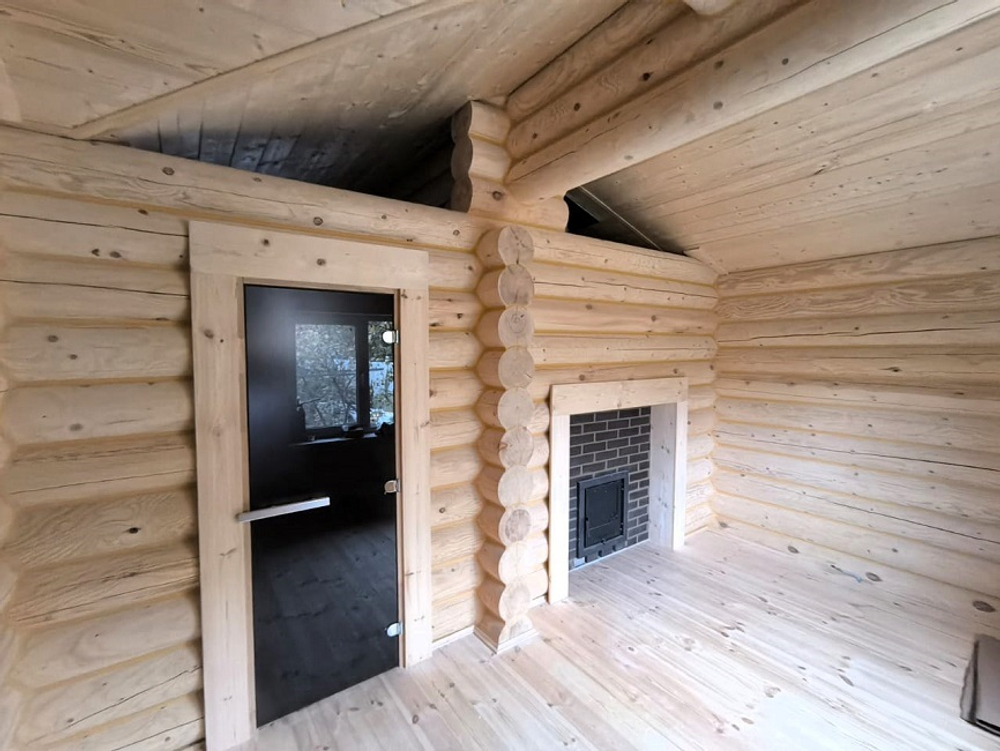 Баня #1416  в бревне 240мм. октябрь 2024 года.