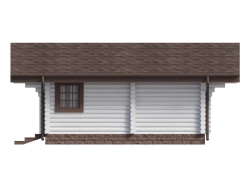 Современная баня с двумя комнатами