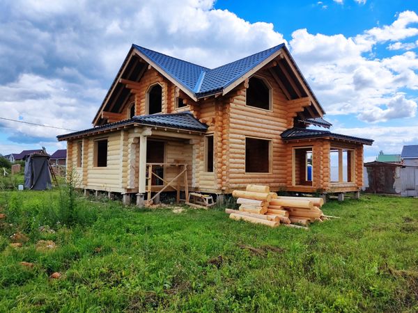 #1248 шлифовка сруба, окосячка проемов август 2022