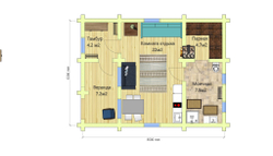 Планировка бани #1255