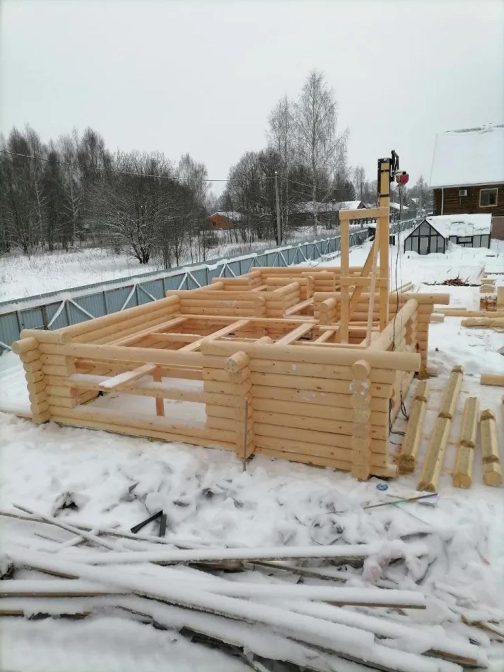 Строительство бани #1567 в январе 2026