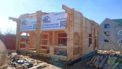 Дом из профилированного бруса с парной