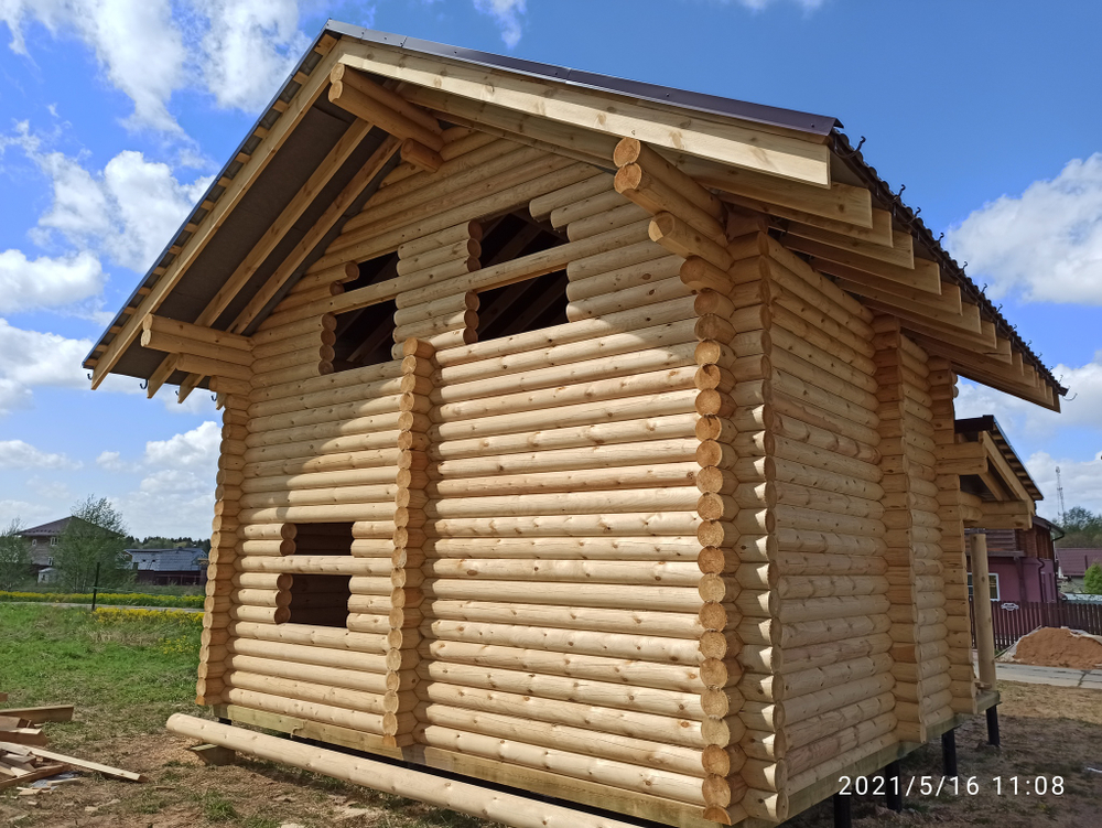 #1144 собран сруб под металлочерепицу 16.05.2021
