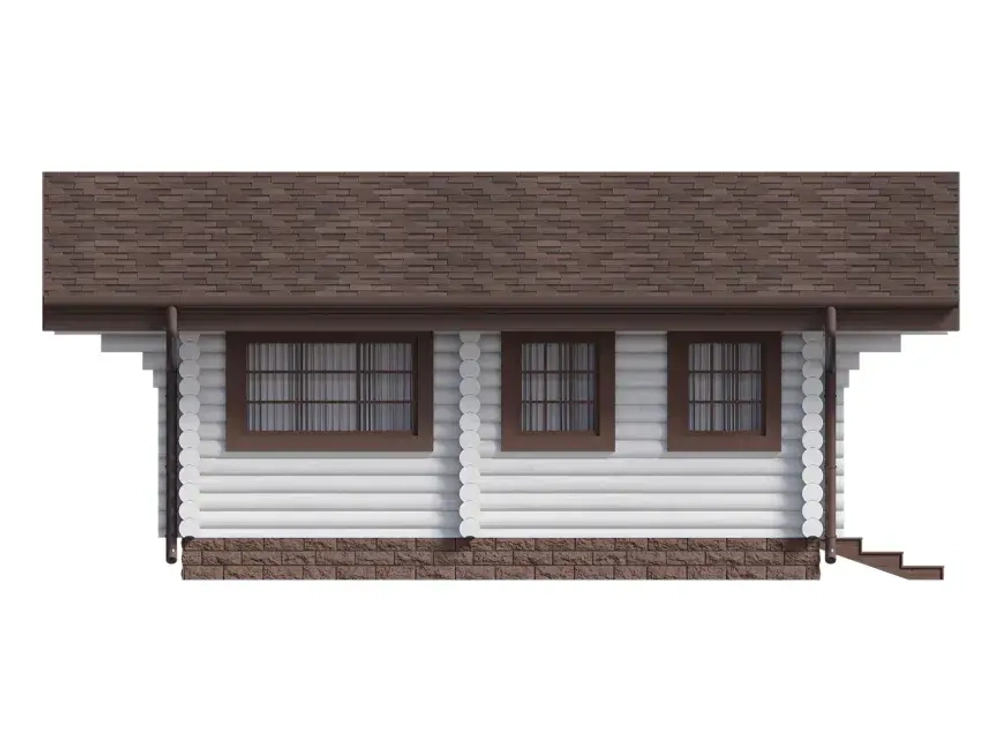 Современная баня с двумя комнатами