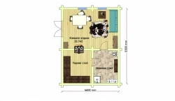 Большая русская баня из северного бревна сруба