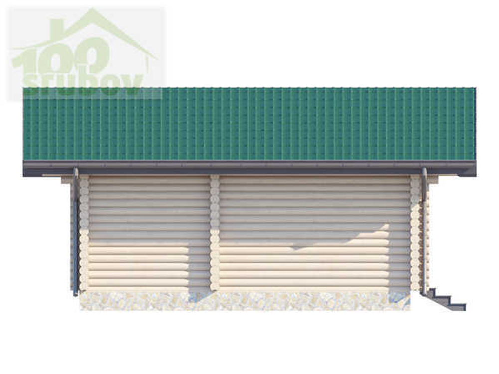 Проект и сруб бани 5 х 8