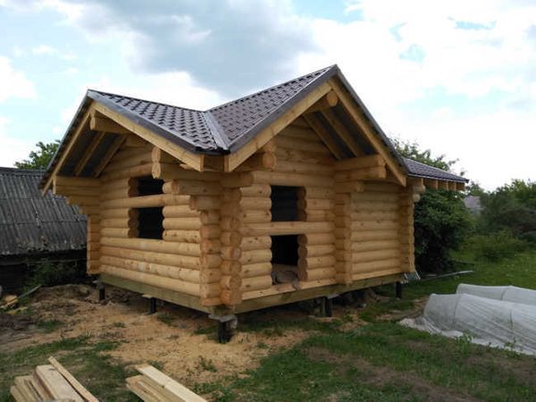 Купить бани 5х5 со сборкой по проекту #803