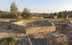 Фундамент часовни #1457 в сентябре 2024 года