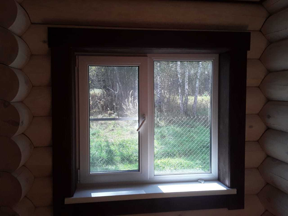 сентябрь 2021 - #971 монтаж окон пвх, отделка проемов с покраской, покраска внутри