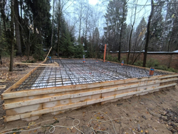Фундамент бани #1496 в ноябре 2024 года