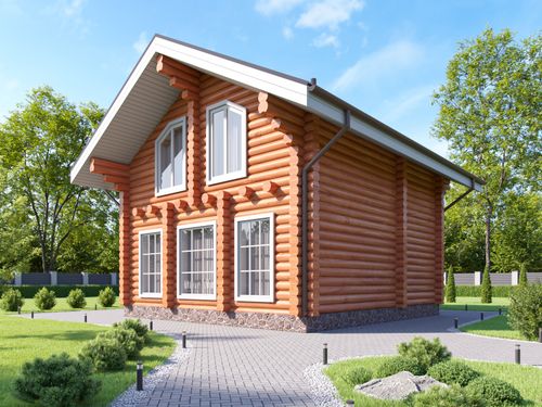 Баня-дом, 3 комнаты на мансарде