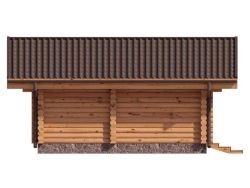 Бани 5 х 6 из оцилиндрованного бревна цена