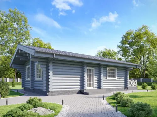 Загородный дачный одноэтажный дом 2 спальни 2