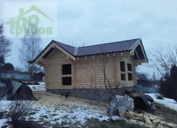 Баня 7 х 6 под металлочерепицу, февраль 2020 года