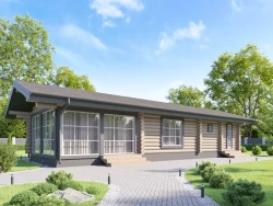 Бани деревянные одноэтажные из бревна