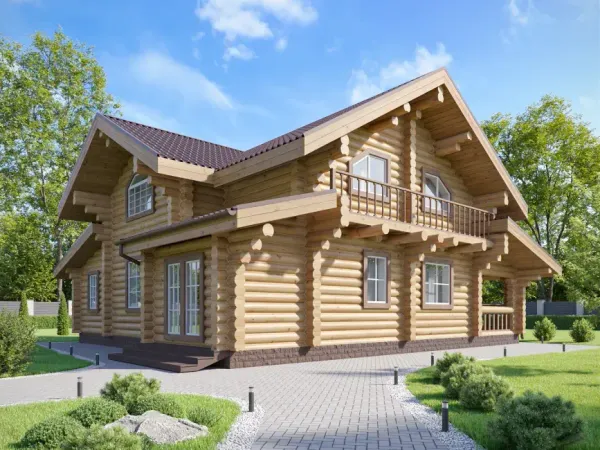 Современный дом: 6 спален и веранда