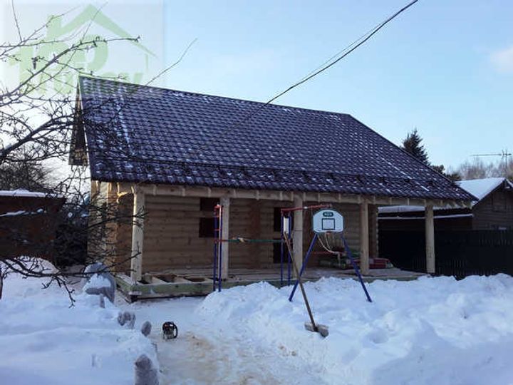 Срубы из бревен: загородные дома с мансардой по проекту 122 под усадку и под ключ