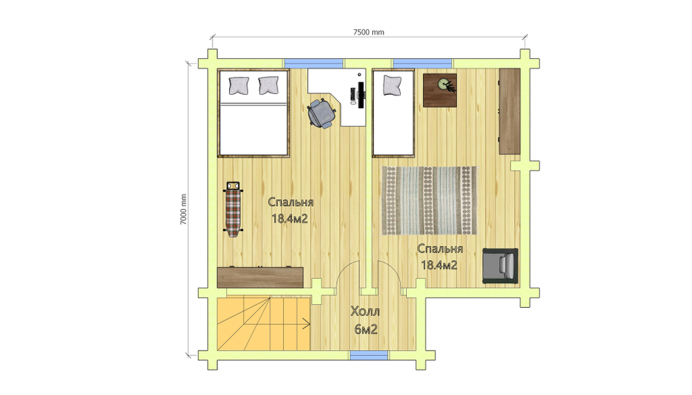 План мансарды #508