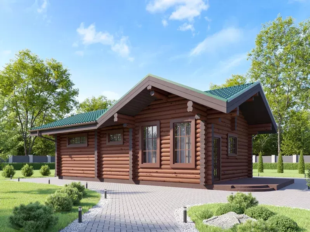 Одноэтажный гараж-дом