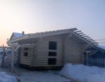 Баня #1589 в бревне 220мм в январе 2026