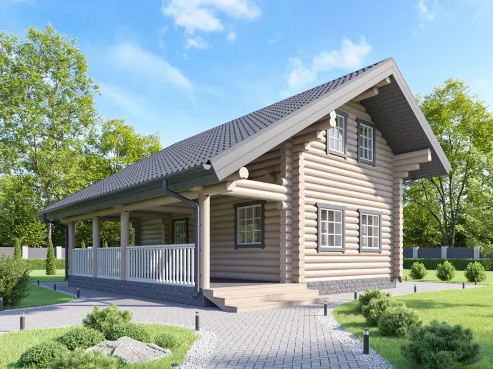 Дома-срубы 9 х 8