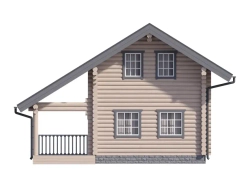 Дома-срубы 9 х 8