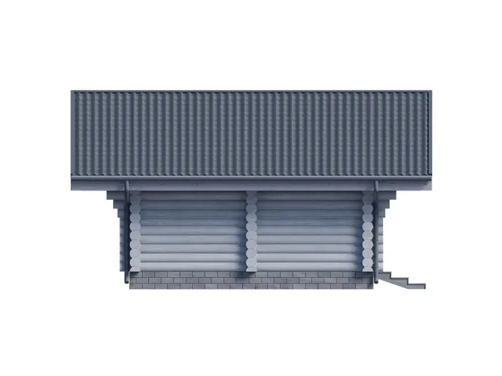 Одноэтажная современная баня 6 х 9