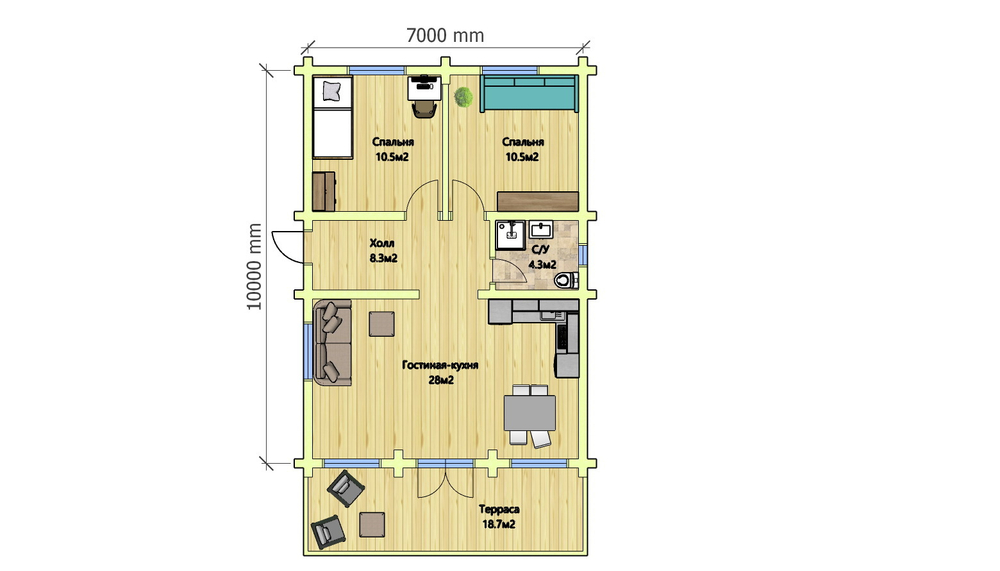Планировка дома #1122