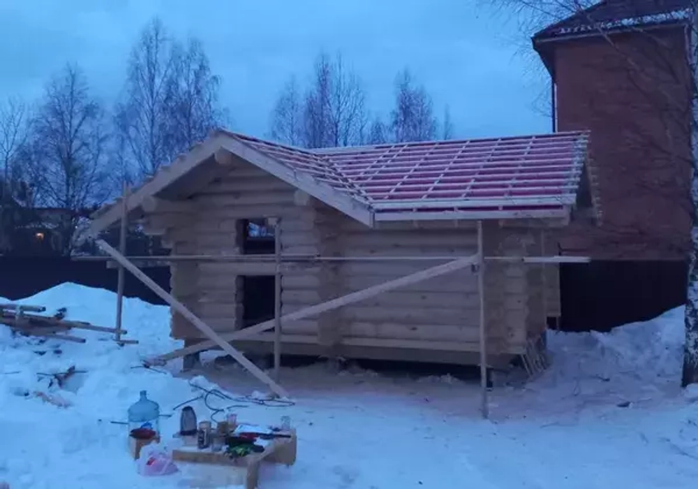 #1325 баня бревно 280мм