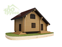 Сруб бани по проекту #1000
