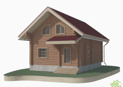 Дом 7х10 из бревна #677