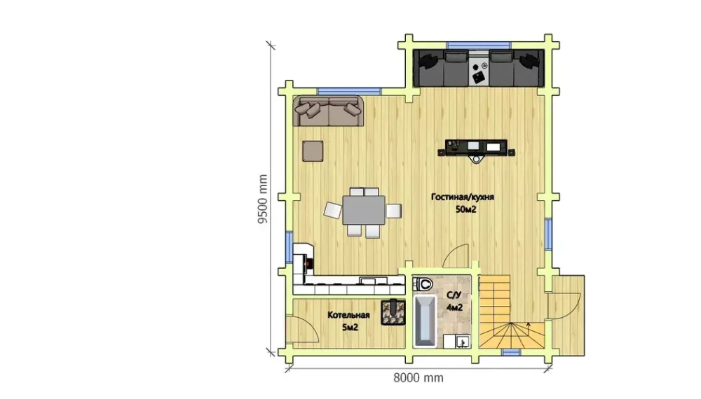 планировка первого этажа дома 8 х10 #633