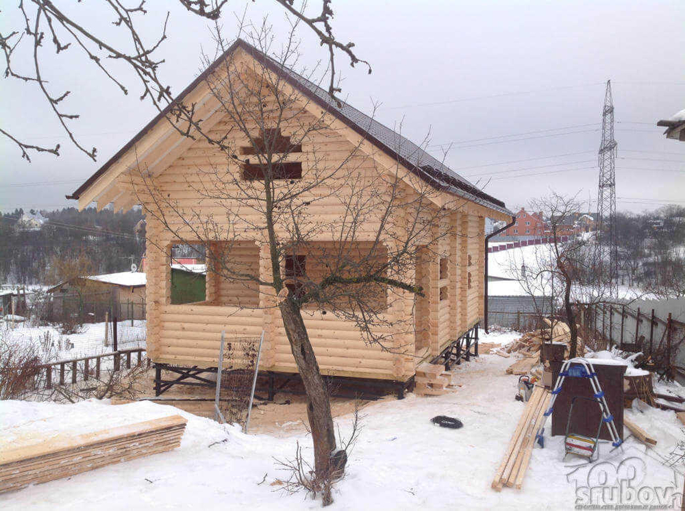фото сруба 6 х10 по проекту #395