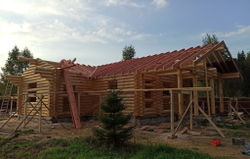 сентябрь 2021 - монтаж обрешетки, контробрешетки, гидроизоляции #1178