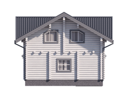 Дома 8х10 из бревна оцилиндрованного цена