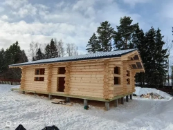 дом в стиле кело  #1330 под металлочерепицу в марте 2023 г.