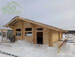 Гаражи из оцилиндрованного бревна и бруса