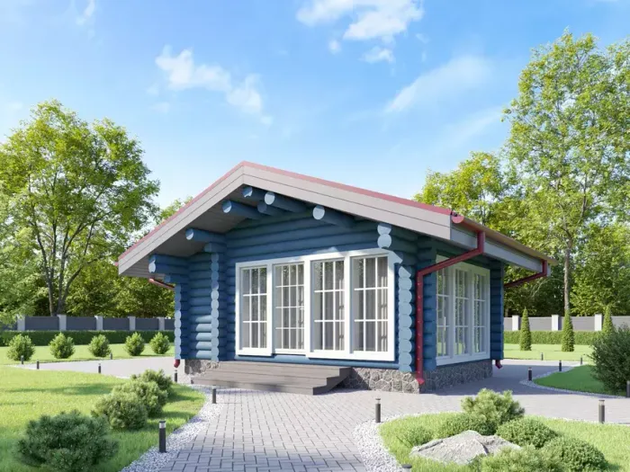 Беседка-барбекю одноэтажная