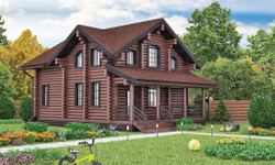 Дома 8х10 из бревна оцилиндрованного цена