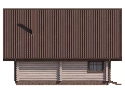 Баня c мансардой 9х9 из сруба