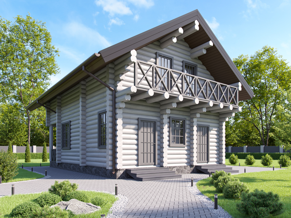 дом из бревна #1194