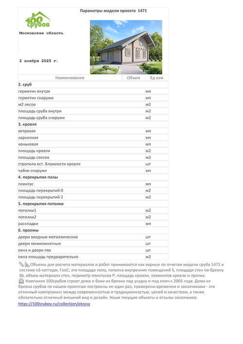 Индивидуальный расчет вашего проекта